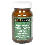 A to Z Naturals Homocysteine Support Formula with TMG, Vegetarian Capsules, 60 capsules (Pack of 3)