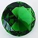 Giant 100 mm Emerald Green Cut Glass Faceted Crystal Diamond