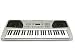 Electronic Portable Piano Keyboard with AC adapter- 54 Keys Silver
