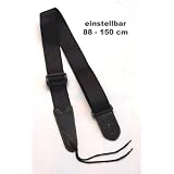 schwarzer Gitarrengurt, einstellbar von 88 - 150 cm L�ngevon "ts-ideen"