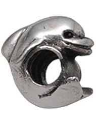 Zable(tm) Sterling Silver Dolphin Bead / Charm