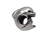 Zable(tm) Sterling Silver Dolphin Bead / Charm