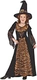 Kid's Elegant Coffin Witch Costume(Size:MD 8-10)