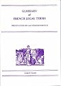 Glossary of French Legal Terms: French-English, English-French