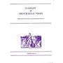 Glossary of French Legal Terms: French-English, English-French