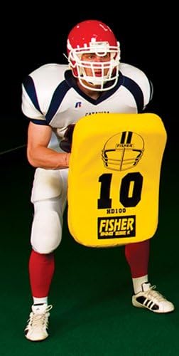 Fisher HD100 24" x 16" Curved Football Body Shield - Red