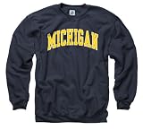 Michigan Wolverines Adult Classic Arch Crewneck Sweatshirt