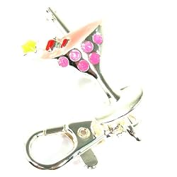 Daquiri Ribbon Backpack Handbag Purse Finder Clip Charm