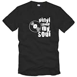 41 10WNiGyL. SL160  Vinyl Saved My Soul   Music T Shirt   black or dark grey   S, M, L, XL, XXL