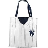 New York Yankees #2 White Baseball Jersey Tote Bag