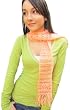 Handmade Ligtweight Scarf for Teens - Pretty in Peach (100% Knitted By Hand)