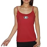 Womens NCAA Georgia Bulldogs Soft & Comfortable Camisole / Summer Tank Top - Red (Size: L)