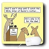 Londons Times Funny Animals Cartoons - Bambis Father In Search of the Real Killer - Mouse Pads