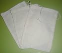 Cotton Drawstring Muslin Bags, 6" X 8" - Pack of 10 - Made in USA