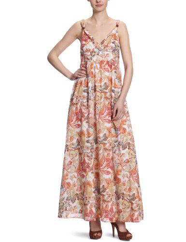 NafNaf Damen Kleid (lang) RNR64, Gr. 42 (44 FRA), Gr&uuml;n (0706 bleu piscine) Preisvergleich