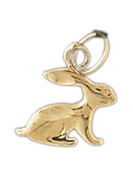 CleverEves 14K Gold Charm Rabbit 0.6 - Gram(s)