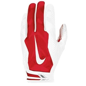 Nike Vapor Jet 3.0 Advanced Skill Position / Receiver Gloves, Red/White, XL