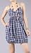 KIOKO Simple Plaid Bubble Dress