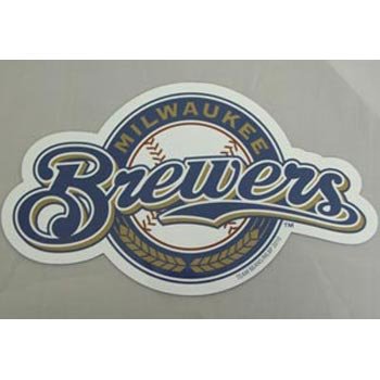Milwaukee Brewers Team Logo MLB Car Magnet (Quantity of 1)