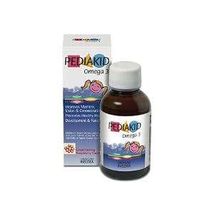 Pediakid Omega 3 Fish Oil Natural Liquid Children Vitamins to Promote Healthy Development and Brain Growth