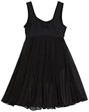 Capezio Big Girls' Empire Dress Leotard,Black,L (12-14)