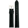 Ladies Watch Band Crocodile Grain Black Glossy Built-In Spring Bars 14 millimeter Ladies Watch Band Crocodile Grain Black Glossy Built-In Spring Bars 14 millimeter