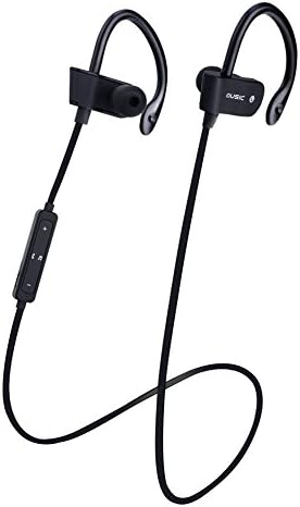 iBOOMGEE Sports Bluetooth Headphone, Sweatproof Wireless Bluetooth V4.1 Earbuds with Microphone for Running Gym Exercise Hands-free Calling (Black)