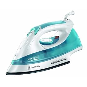 Russell Hobbs15081 Steamglide Iron in White and Blue, 2400 W