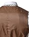 TheLees (GVE Mens Business Slim Fit Chain Point 4 Button Vest Waist Coat Brown US XS(Tag Size M)