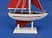 Hampton Nautical Pacific Sailer Red/Red Sails 9