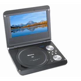 Shinco SDP-1735 - 7" Multi-Region Portable DVD Player with MPEG 4 Playback, TV Tuner Support and Travel Case