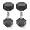 Rubber Coated Hex Dumbbells 25 lb Pair