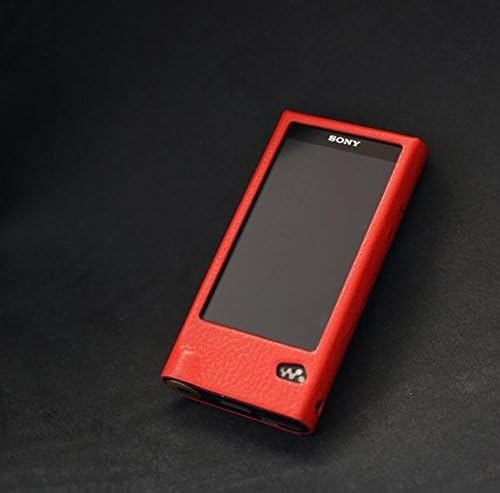 Dignis Sony NW-ZX2 Italian Minerva Box Leather Case + Strap - Color Red