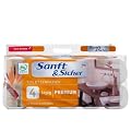 Sanft & Sicher Toilettenpapier 4-lagig Premium, 2er Pack (2 x 10 Rollen � 160 Blatt)