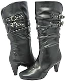 Blossom Cora-1 Black Pu Women Boot