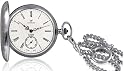 Catorex Men's Argent Massif 925 Etched Sterling Silver White Dial Pocket Watch