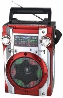 Quantum FX Karoke Multimedia Speaker AM/FM/SW1-2 (Red) by QuantumFX