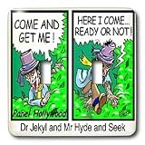 Londons Times Funny Society Cartoons - Dr. Jeky l And Mr. Hyde And Seek - Light Switch Covers - double toggle switch