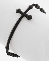Black Cross Bracelet