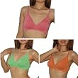 3 PACK - Womens CALVIN KLEIN LINGERIE: Perfectly Fit Sexy Red Wireless & Seamless Bra