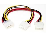 StarTech LP4 to 2x LP4 Power Y Splitter Cable M/F (PYO2L)