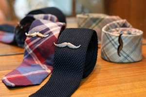 Moustache Tie Clip (Matte Gunmetal (Limited Edition))