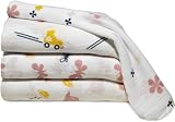 Pinzon Baby by aden + anais, 100-Percent Cotton Muslin Swaddle Blanket, Set of 4, Tea Party