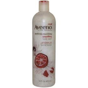 Aveeno Positively Nourishing Aveeno Smoothing Body Wash, 16 ounces