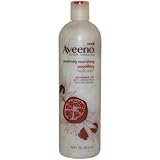 Aveeno Positively Nourishing Aveeno Smoothing Body Wash, Pomegranate + Rice, 16 ounces