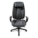 Perch Executive Chair with Headrest - Red Wine Fabric - Glides