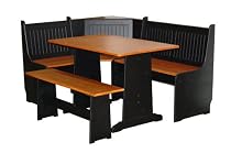 Target Marketing Systems 3 Piece Beadboard Nook Dining Set