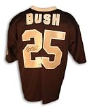 Autographed Reggie Bush New Orleans Saints Black Throwback Jersey