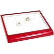18 Ring Display Tray Rosewood Showcase Counter Unit