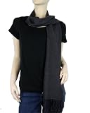 Pure Pashmina Scarf Charcoal 3 Ply